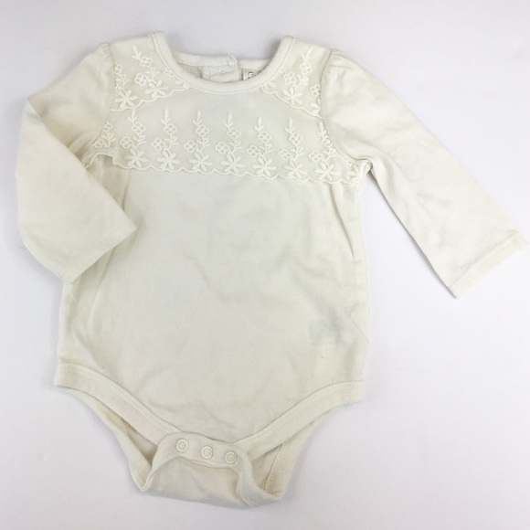 NWOT Cherokee Off White Long Sleeved Lace … - Picture 1 of 5